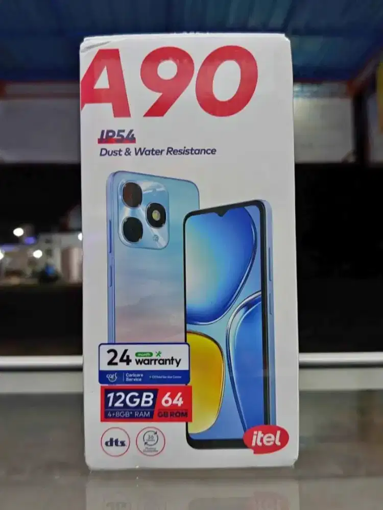 Itel a90 4/64gb Resmi Segel Box 2025 Hitam