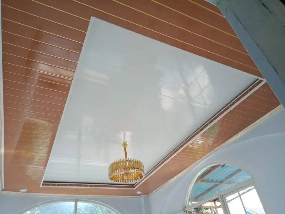 Sekat Plafon Partisi PVC GRC Gypsum Jasa Tukang Pasang Wall Moulding