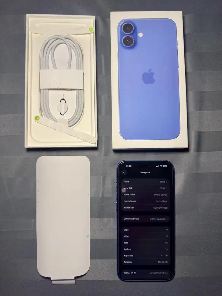 Iphone 16 plus 512gb resmi ibox