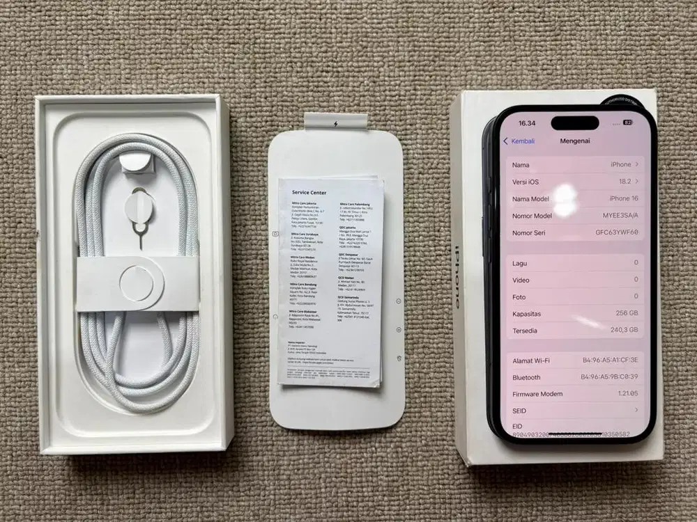 Iphone 16 256gb resmi ibox