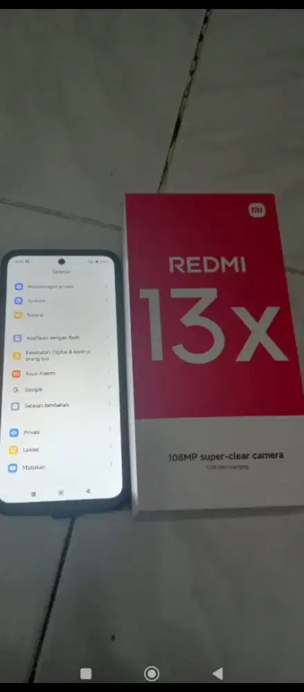 Redmi 13x tipe tinggi oriainil lengkap pisan