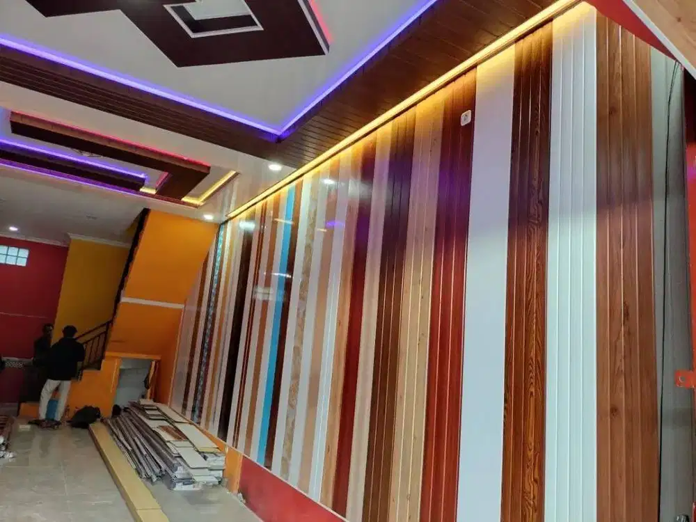 Jasa Tukang Pasang Plafon Partisi Wall Moulding Sekat PVC GRC Gypsum