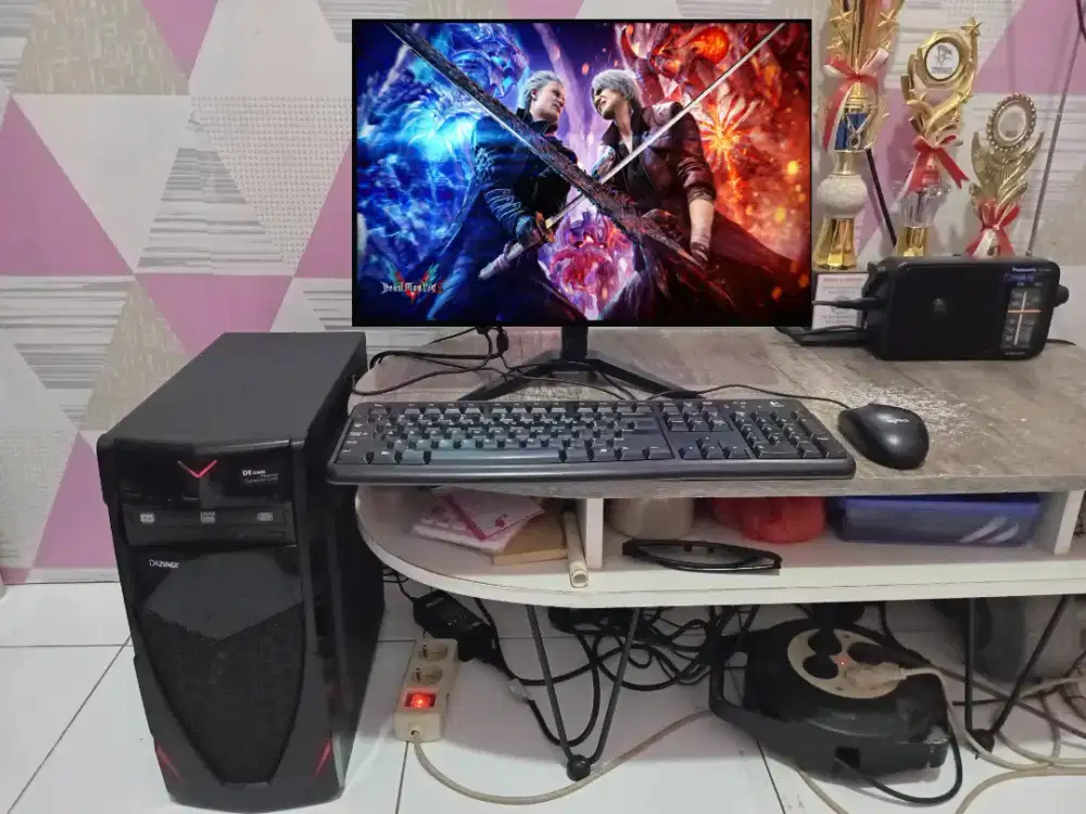 PC GAMING DESIGN + LCD + RAM 8 GB + VGA 1 GB + HD 500 GB + GAMES APP