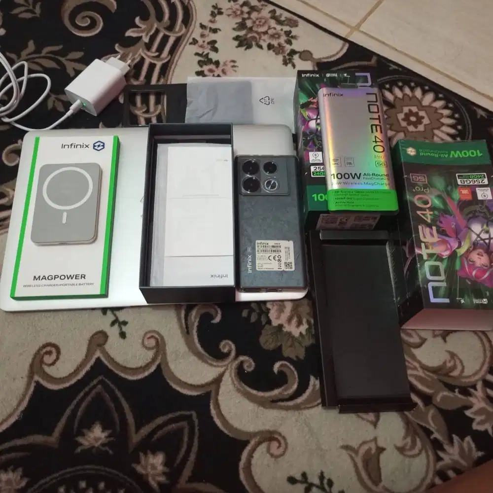 Infinix note 40 pro plus 5g super like new bonus case banyak