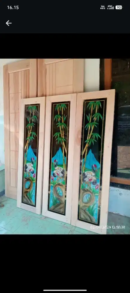 Pintu ukuran 80-90 kayu jati