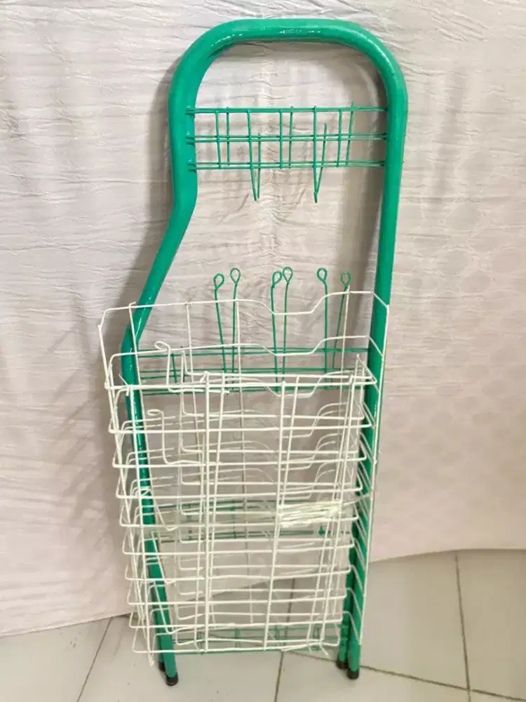 Rak piring 4 susun (hijau)