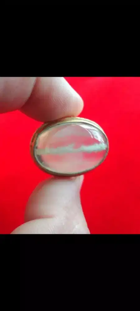 Batu Akik BADAR KRISTAL SERAT Alami