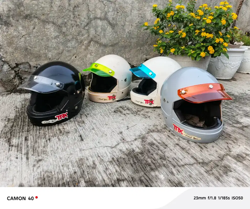 HELM JADUL HONDA TRX REPAINT KASTEM PENDEK RESTORASI FULL BARU