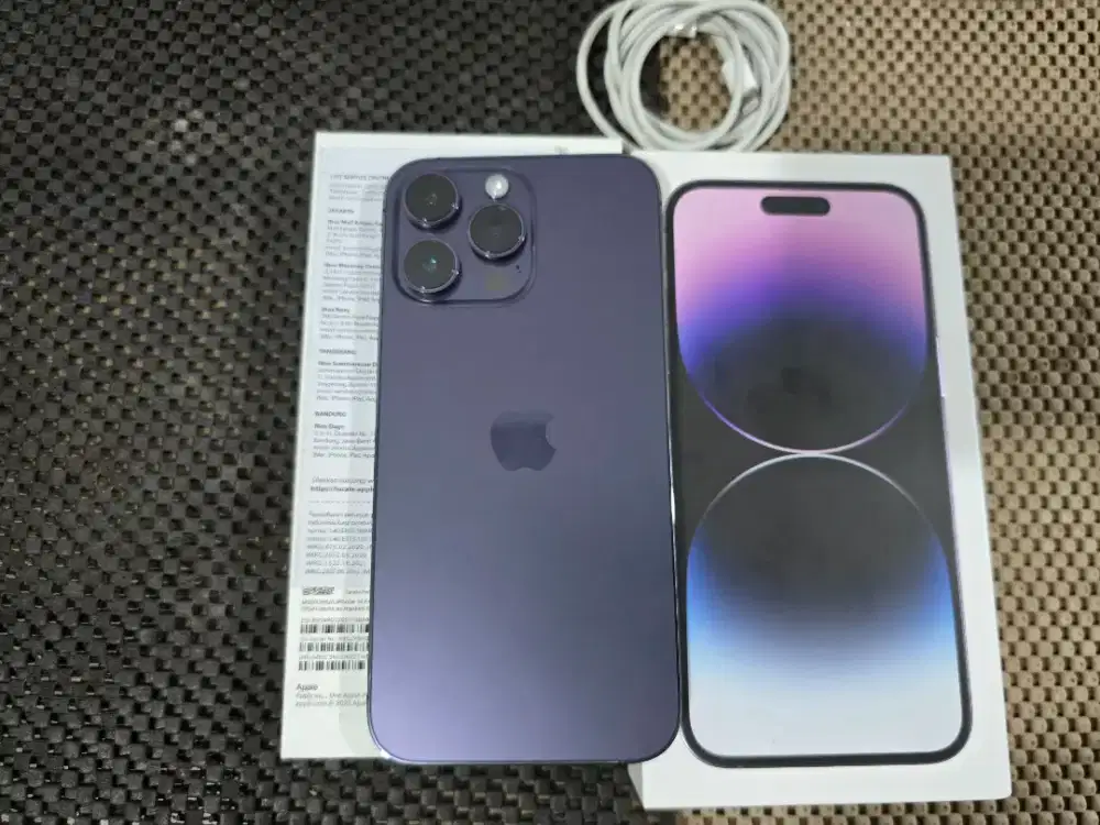 IPHONE 14 PROMAX 256GB RESMI IBOX MULUSS   FUL ORIGINAL