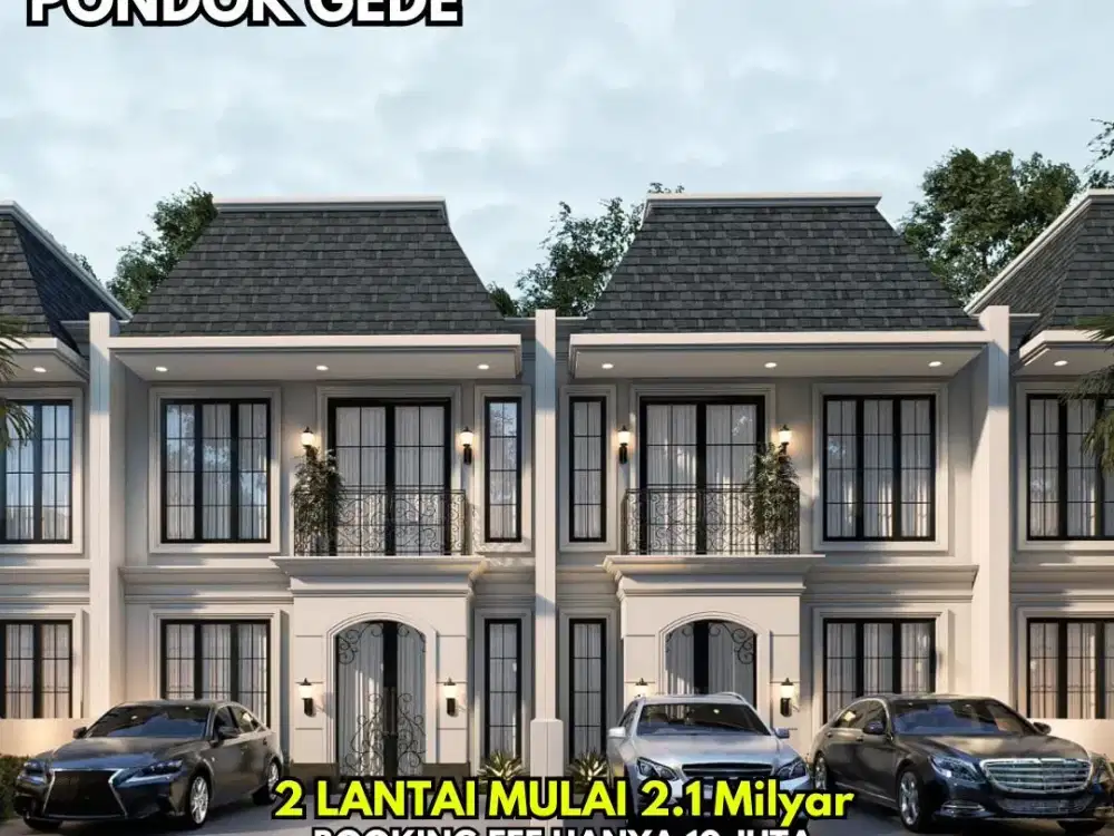 Rumah Dijual Di Jatibening Pondok Gede 600 Meter Dari Pintu Tol Murah 2 Lantai
