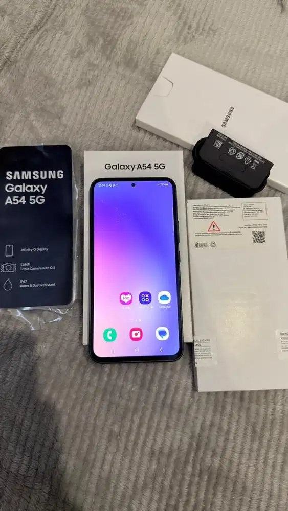 Dijual Samsung A54 Black 5G 8/256GB SEIN Lengkap
