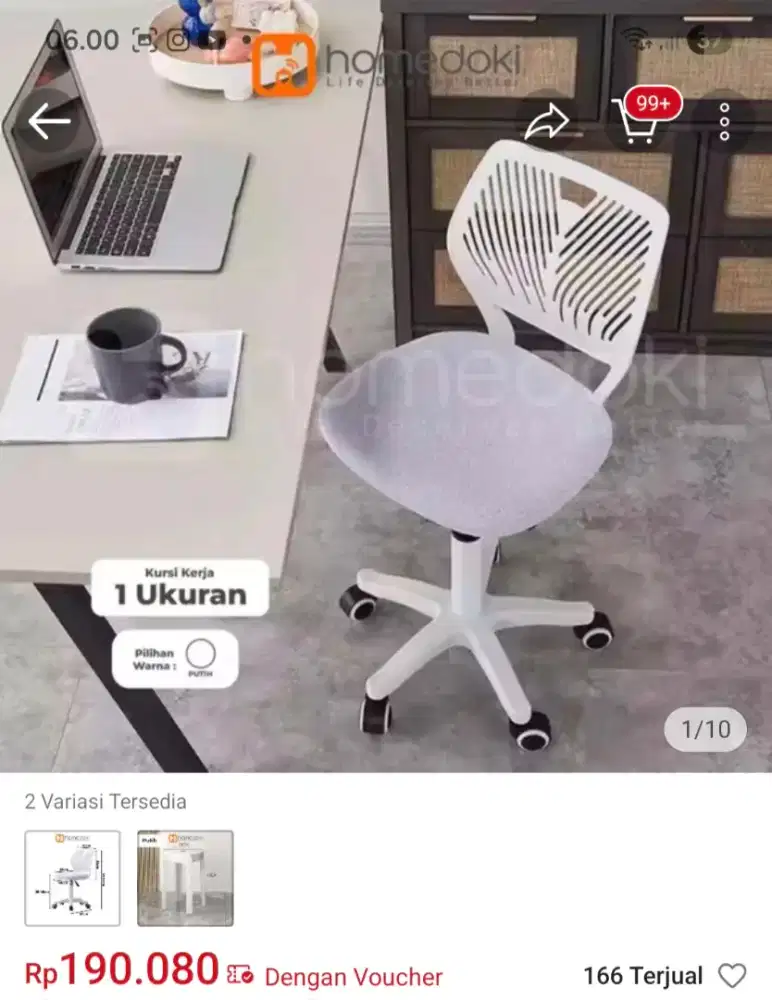 BARU KURSI HIDROLIC BELAJAR KERJA GAMING MURAH