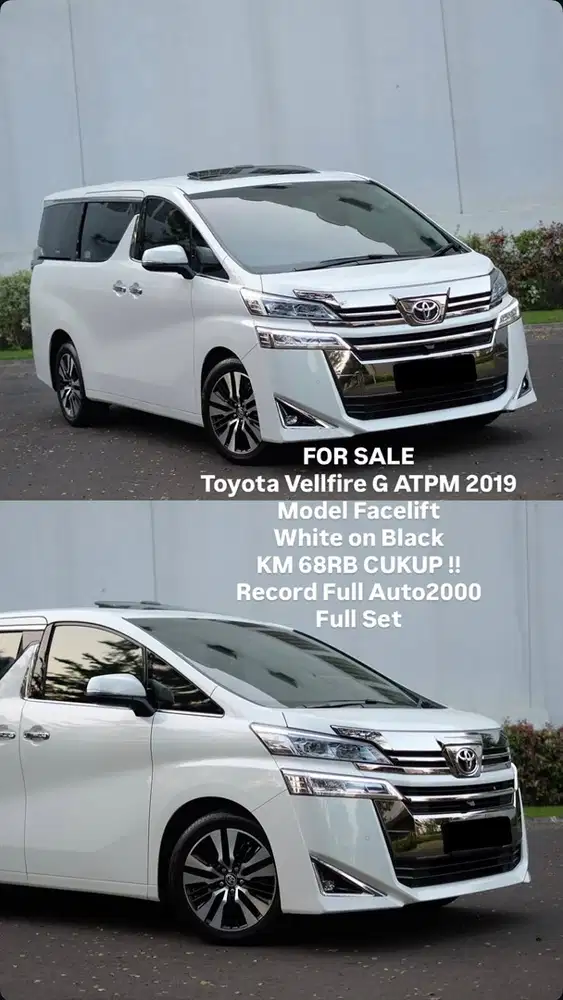 Toyota Vellfire 2019 Bensin