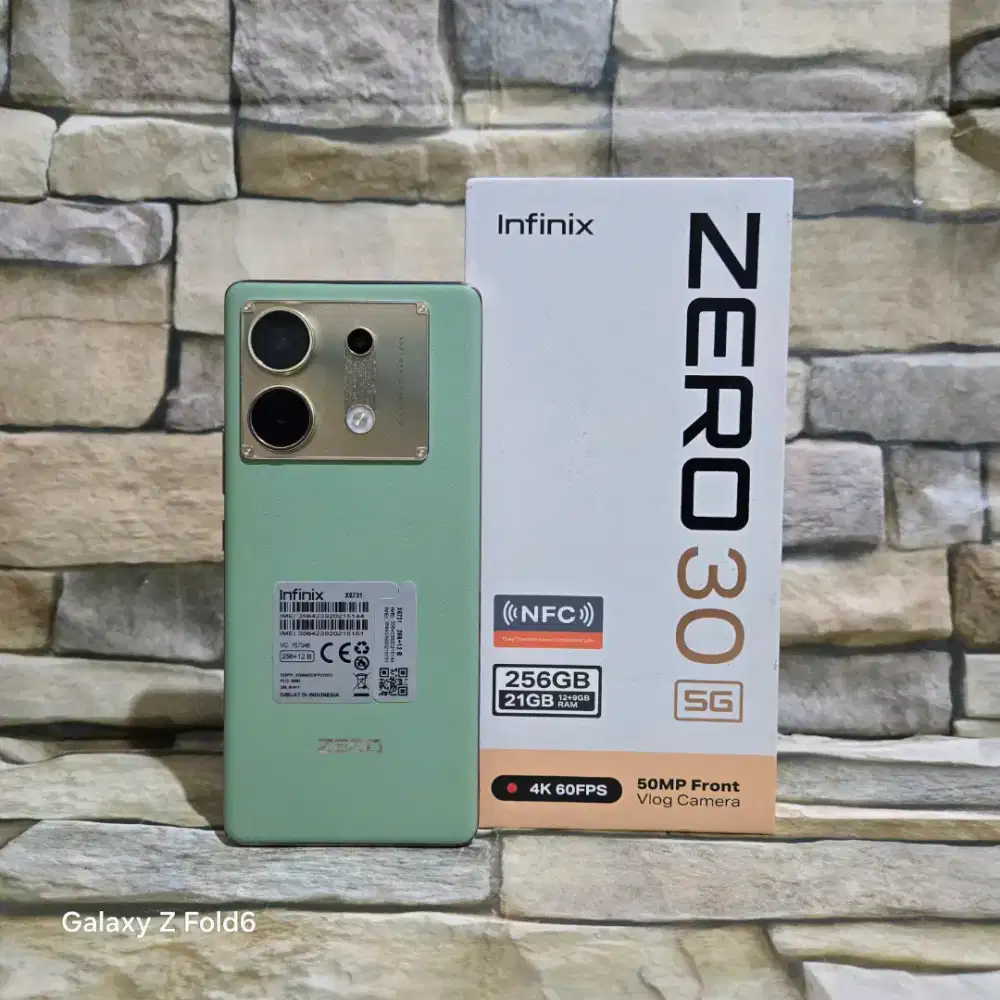 Infinix Zero 30 5G 12/256 Green  Fulset segel mulus 98%