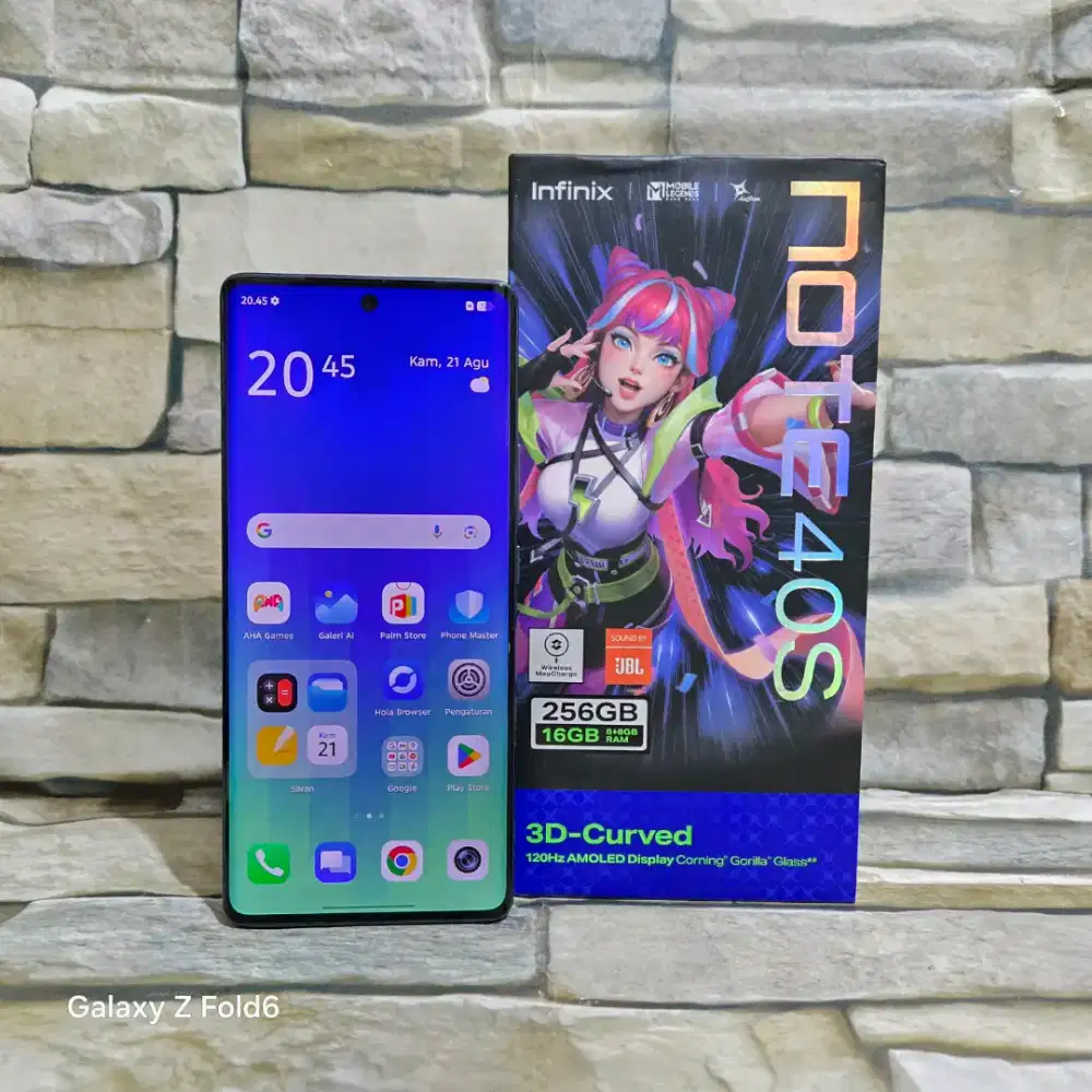 Infinix Note 40s 8/256 Fulset segel mulus 98%