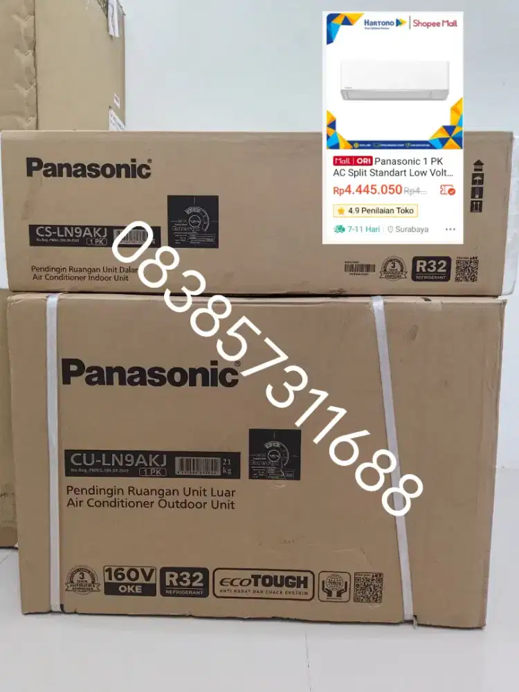 AC Panasonic 1PK Type CSLN9AKJ Baru New Gress Unit Only Tanpa Pasang