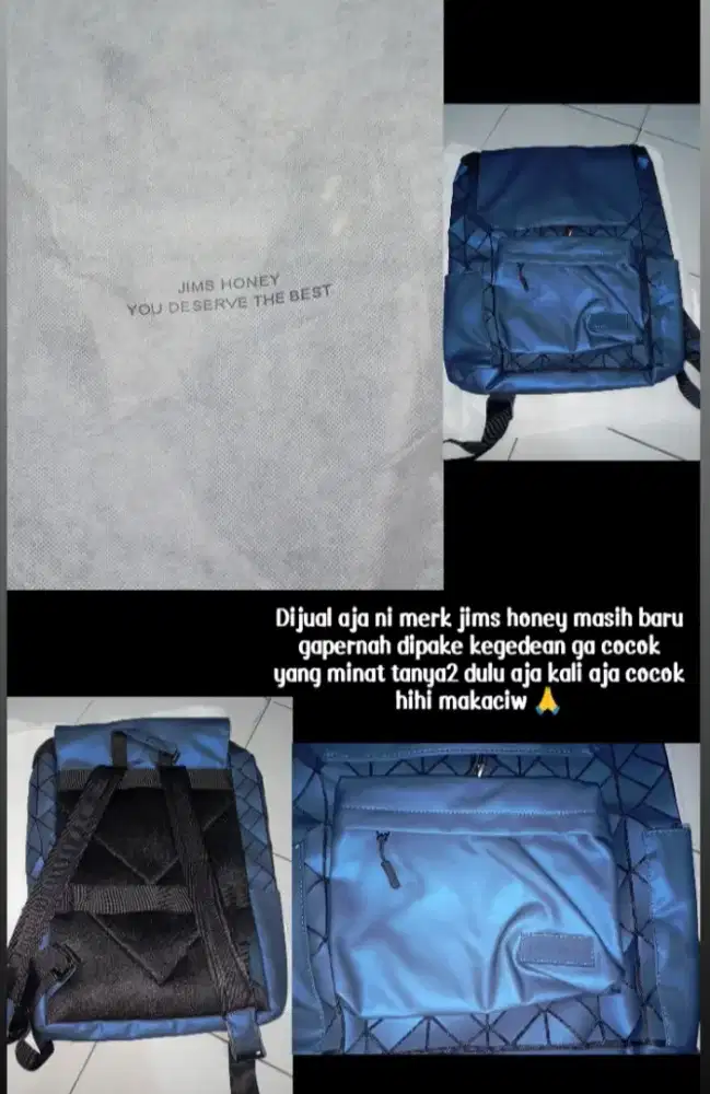 Dijual tas merk jims honey