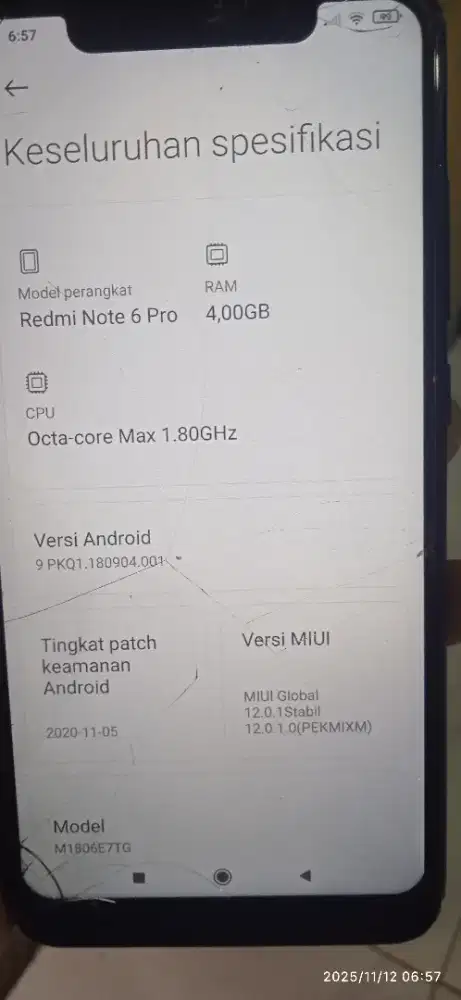 Jual xiomi remi note 6 pro