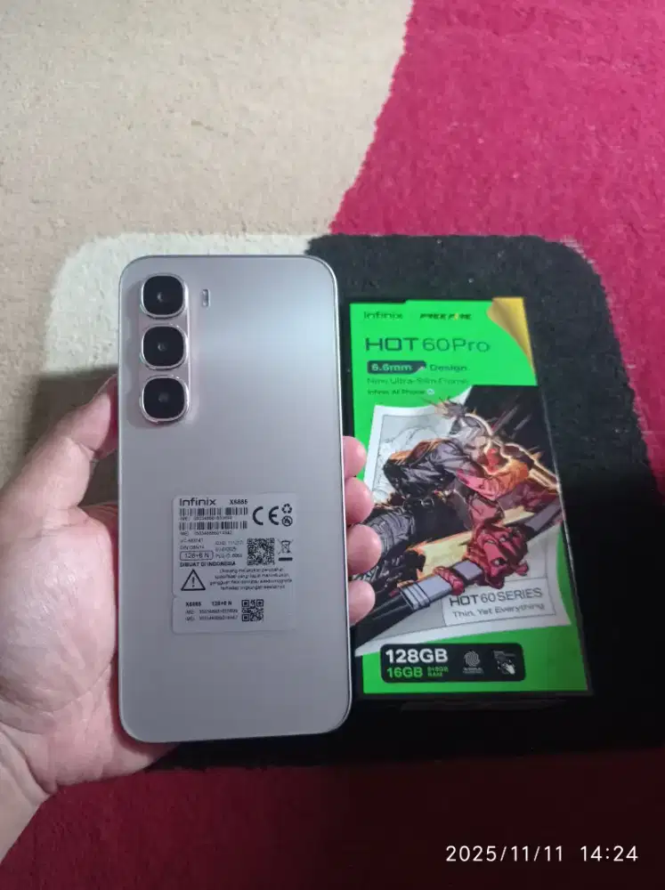 BISMILLAH INFINIX HOT 60 PRO RAM 8/128 FULSET MULUS BARU SEMINGGU