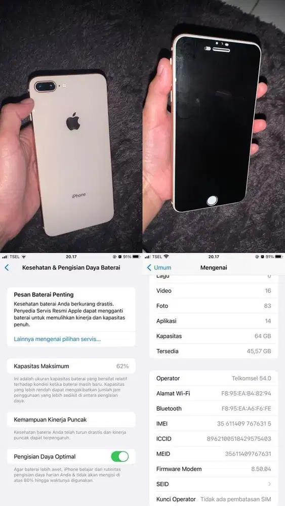 Iphone 8 plus 64gb