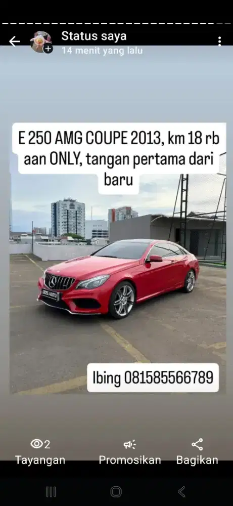 Mercy E 250 Coupe AMG 2013