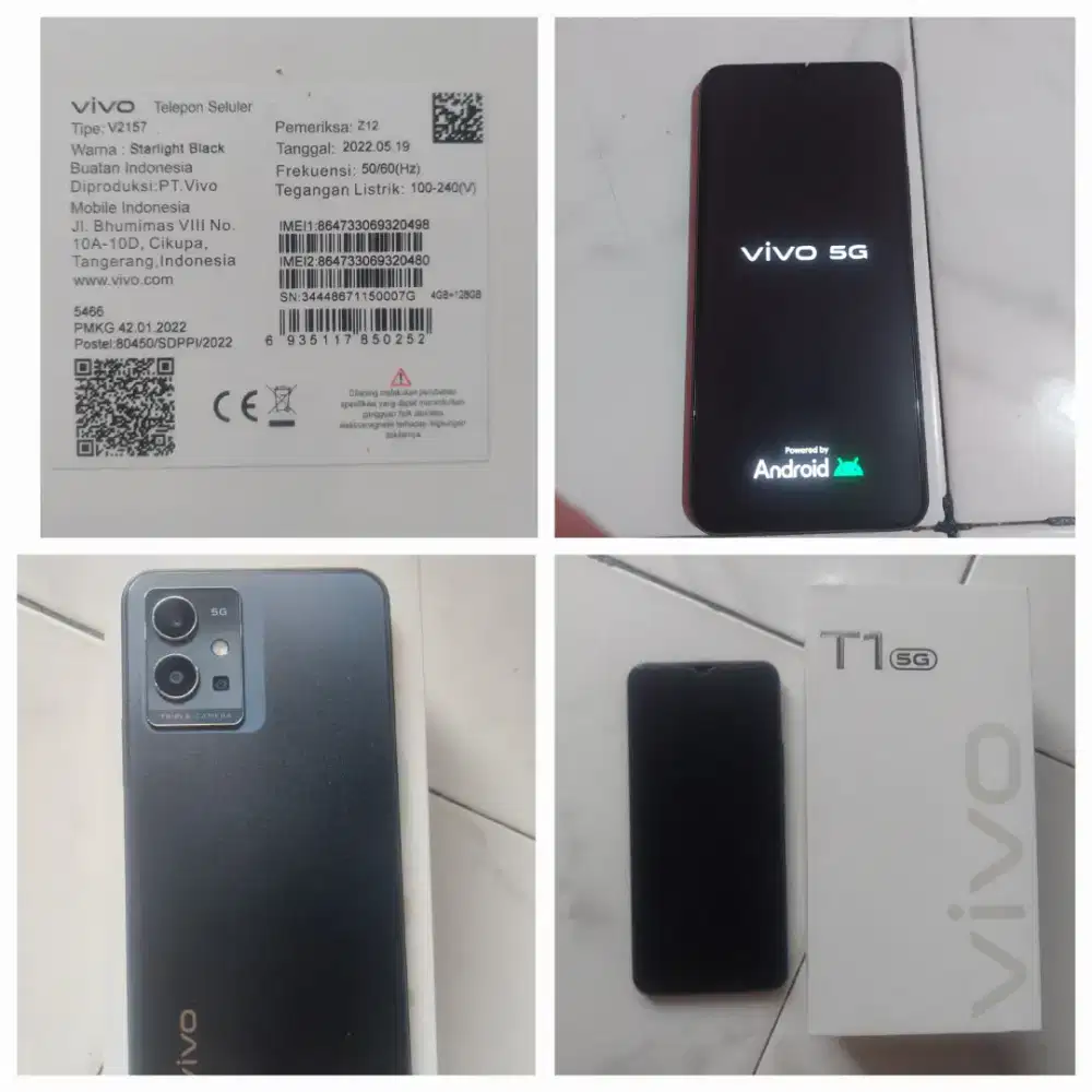 Jual HP Vivo T1 5G + Lengkap