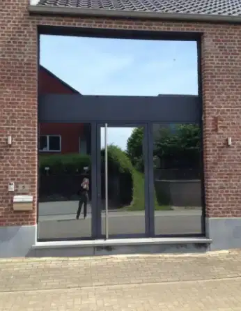 STIKER KACA MURAH JOGJA STICKER SANDBLAST ES KACA FILM GEDUNG & RUMAH