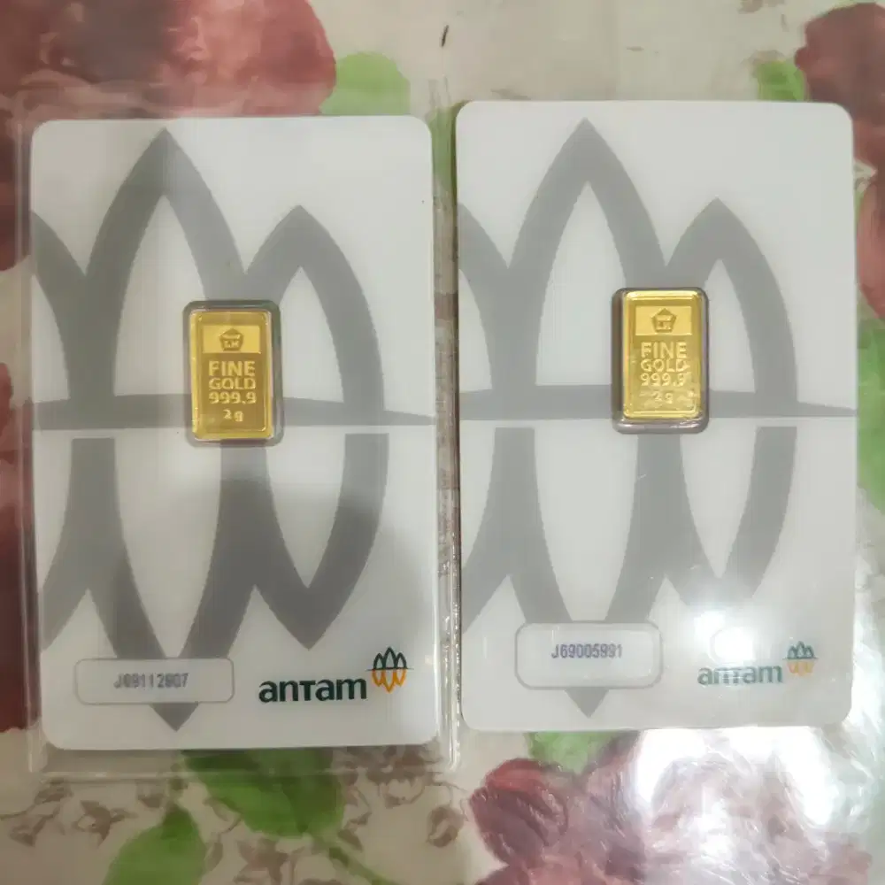 Jual Logam Mulia Emas Antam pecahan 2 gram th 2020  & 2019