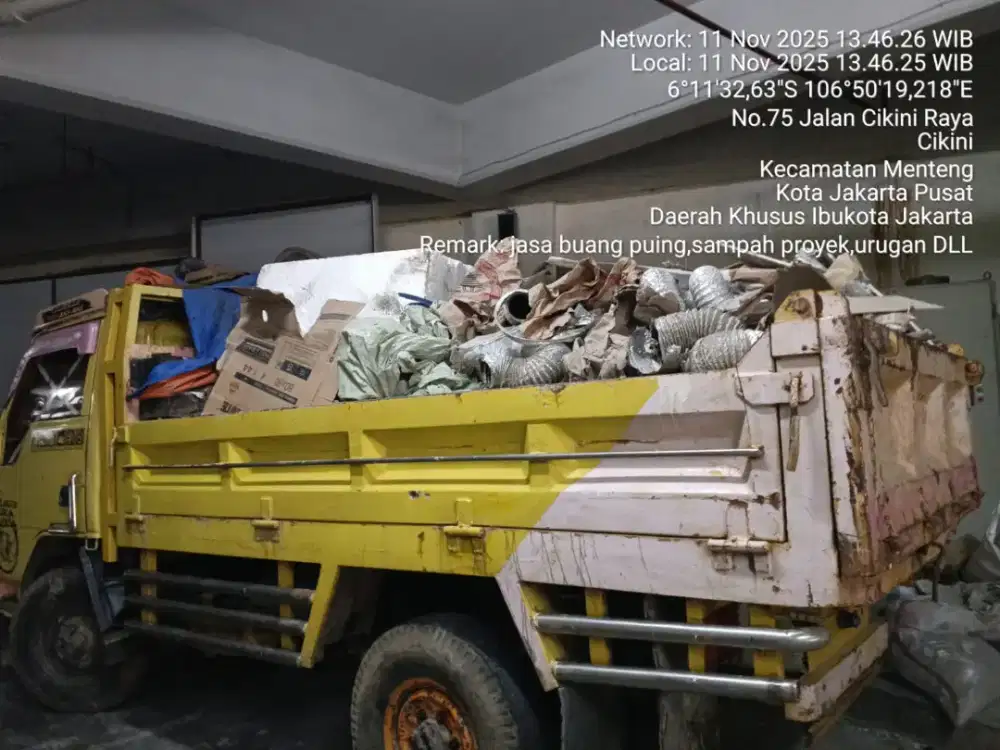 Jasa buang puing dan sampah proyek