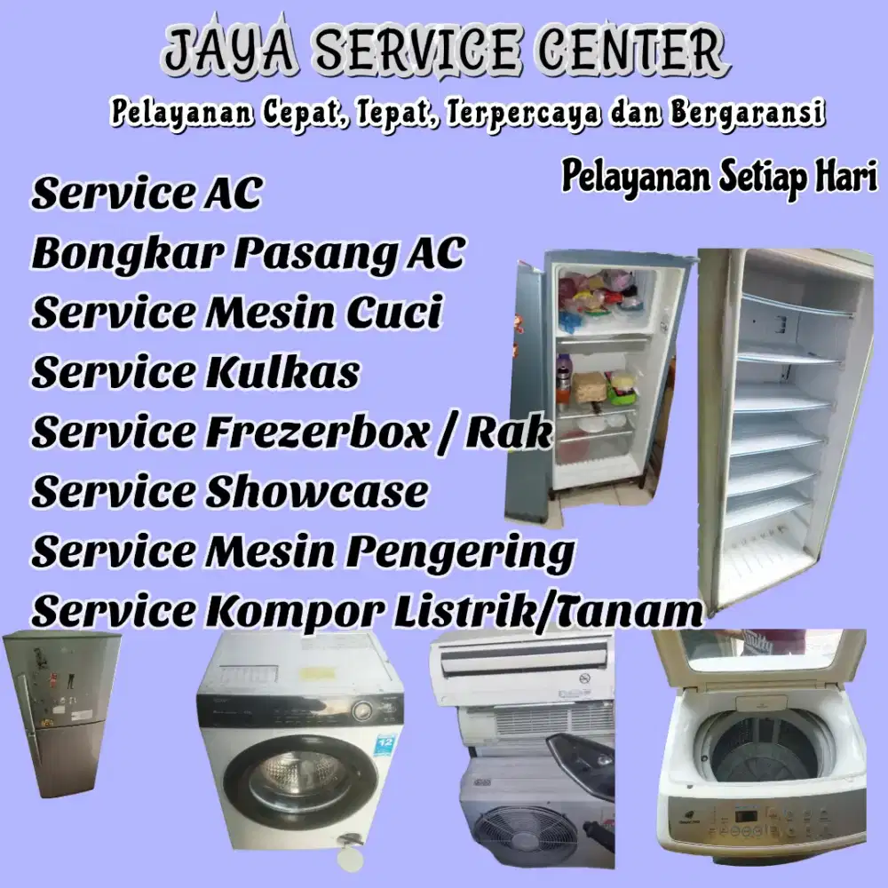 Service AC Bongkar AC Pasang AC Servis Mesin Cuci Kulkas Frezer Wiyung
