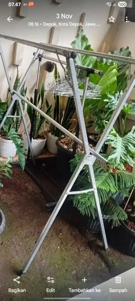 Dijual 1 rak jemuran baju  bahan staenlliis still