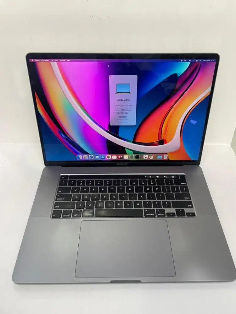 Macbook pro 2019 16-inc 32gb/512gb touchbar i9 2.4ghz bekas