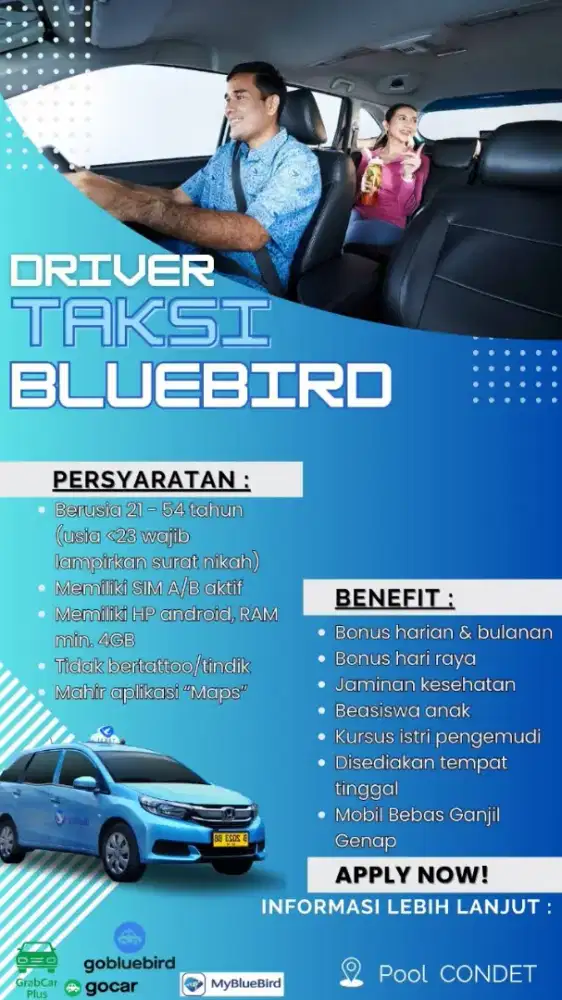 Lowongan driver/supir/sopir propesional