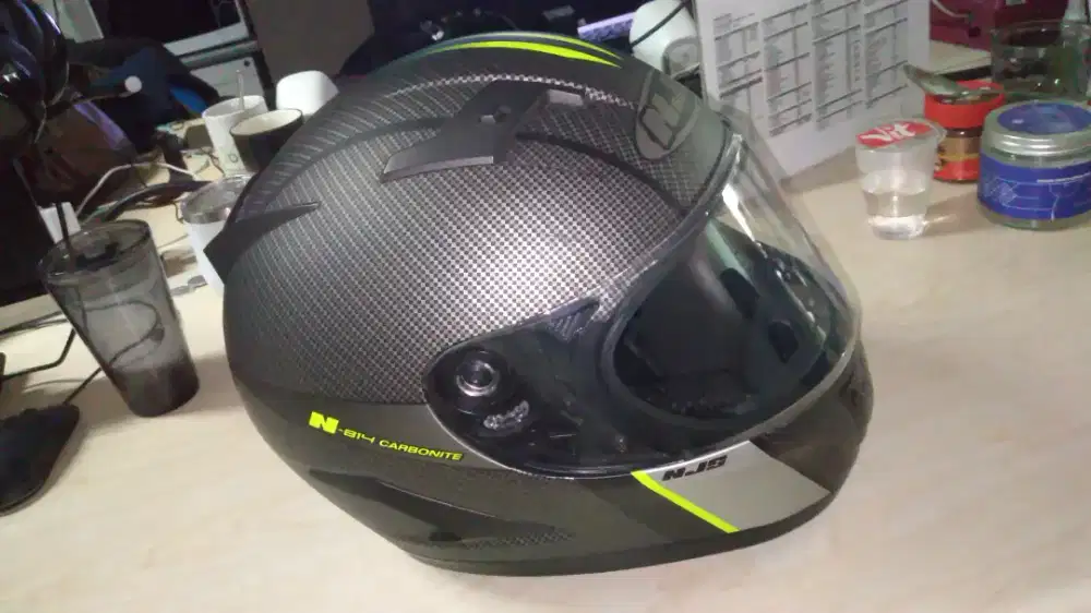 Helm Full Face NJS Shadow Motif Carbon