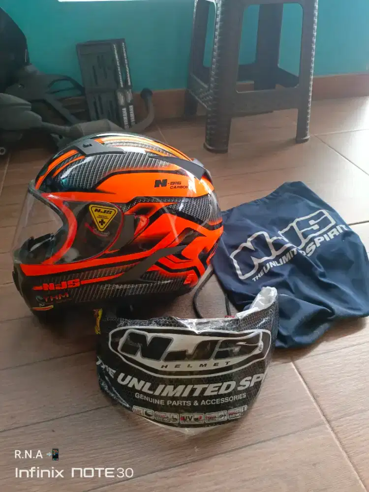 Helm NJS N-816 Carbon-X (Double Visor) Original