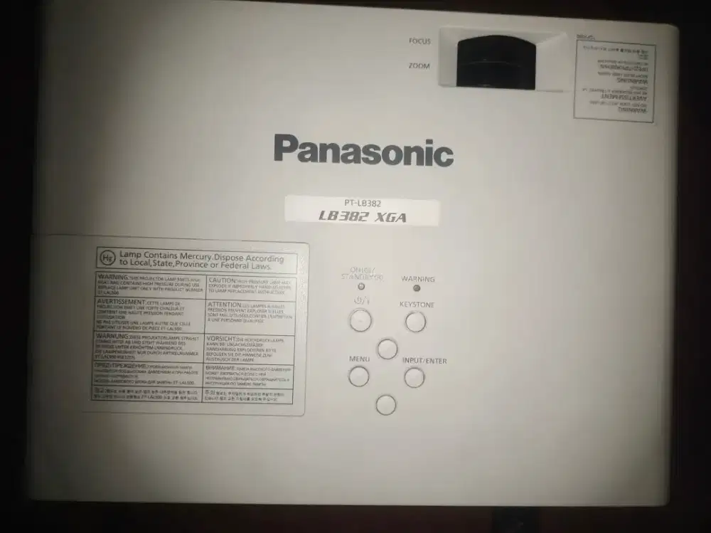 Proyektor Panasonic PT-LB382 3800 Ansi
