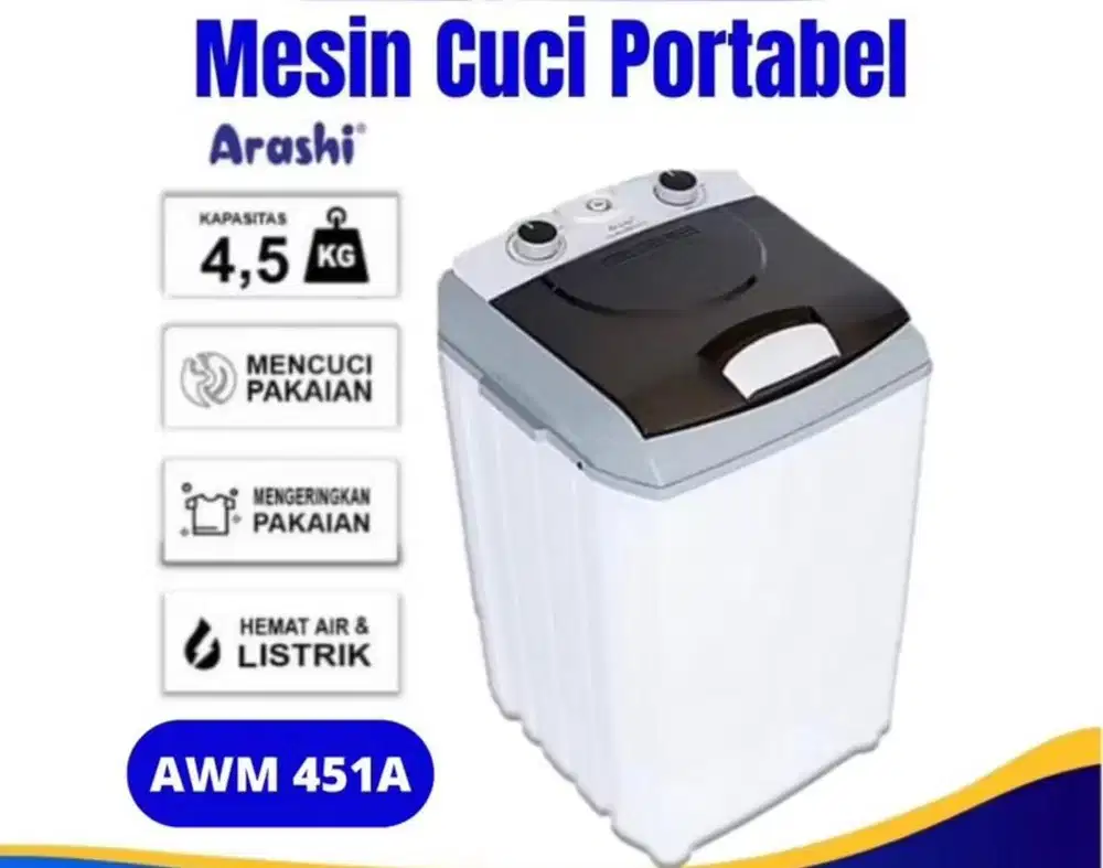 Mesin cuci portable arashi murah