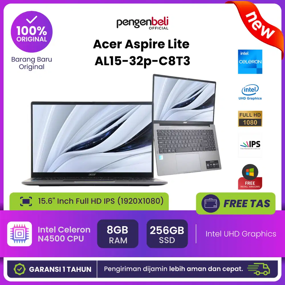 Laptop Pelajar Termurah Acer Aspire Lite AL15-32P-C8T3