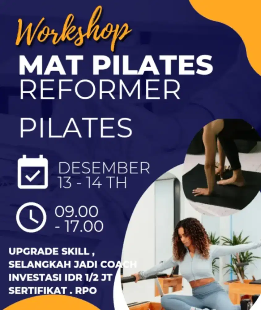 Workshop jadi Coach Reformer Pilates