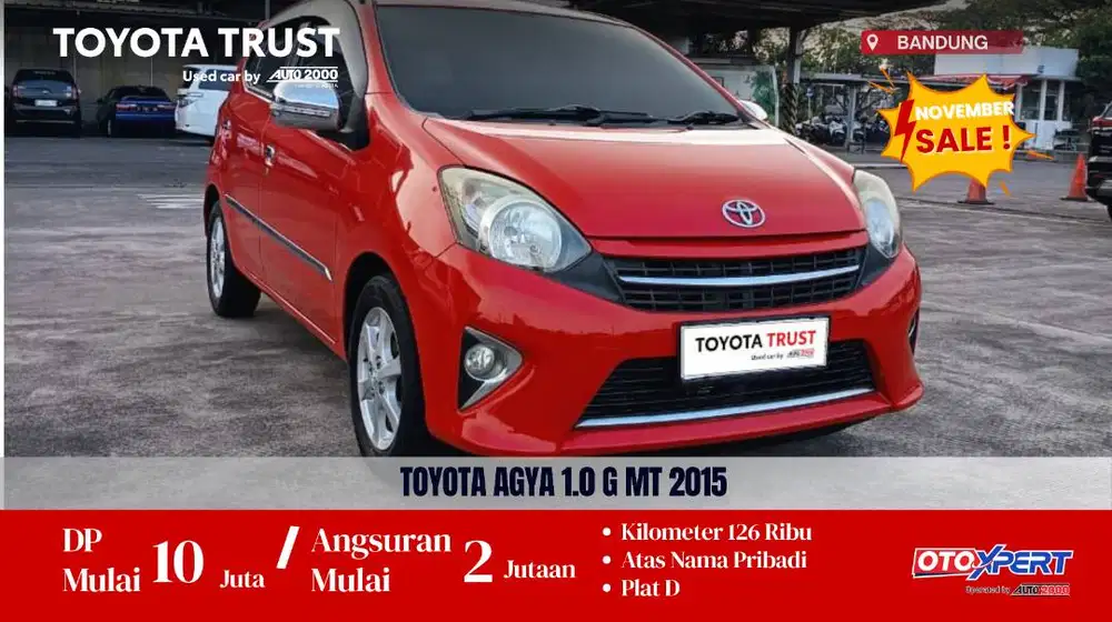 TOYOTA AGYA 1.0 G MT 2015