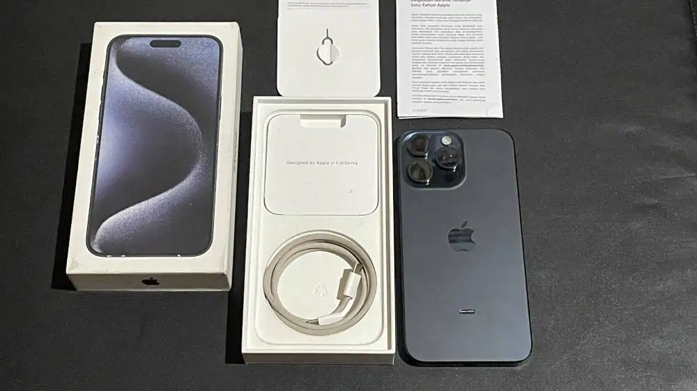 iPhone 15 Pro Max 256gb iBox Blue Titanium Fullset Original