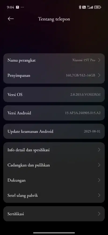 Xiaomi 15 T pro 12/512 GB