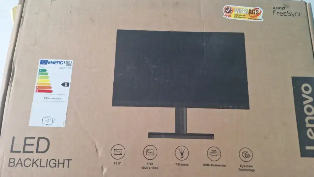 Preloved Monitor Lenovo L22e-30 22 inch, FHD 75Hz IPS AMD FreeSync