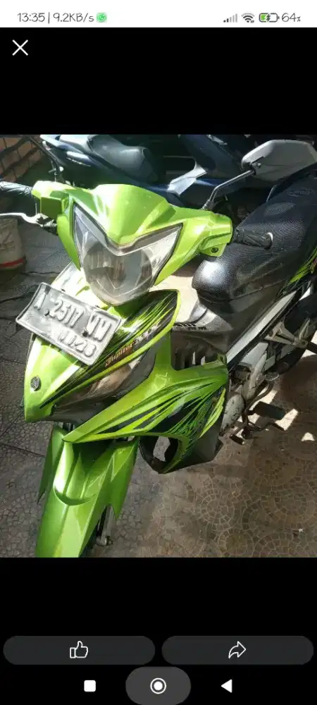 Yamaha Jupiter MX New 135 Hijau Tahun 2011 (Non Kopling)