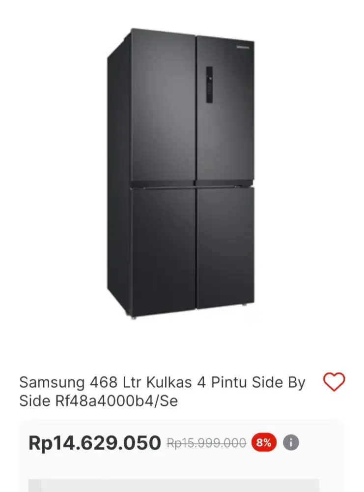 Kulkas samsung 4 pintu promo