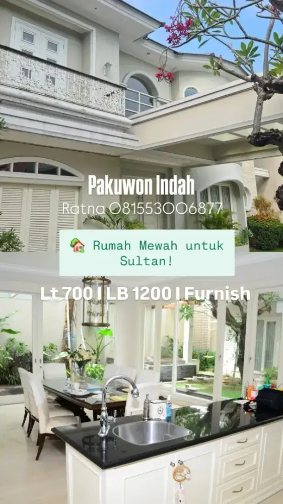 Dijual Rumah Mewah Terawat PAKUWON INDAH  VILLA BUKIT REGENCY 
