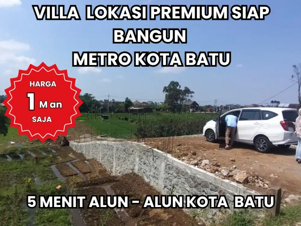 Villa Siap Bangun Metro Batu 5 Menit Alun-Alun Kota Batu