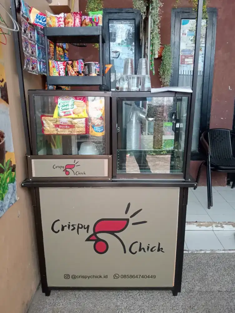 Booth alumunium Bekas ayam chicken