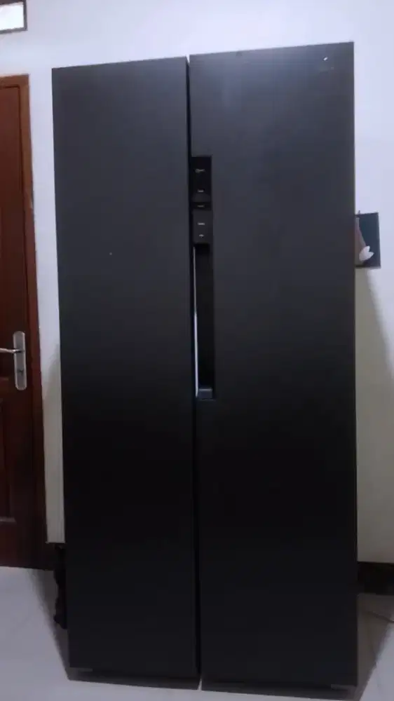 kulkas mewah side by side merek Politron sudah inverter hemat listrik
