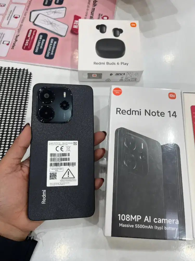 REDMI NOTE 14 FREE TWS ORI MULAI 2JUTAAN CICILAN DP 0%